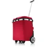 Image de reisenthel carrycruiser iso - Cabas à roulettes Portable et verrouillable avec Fonction Isotherme, Cadre en Aluminium Robuste, capacité 40l, Pochette intérieure en Filet Amovible, en Red