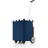 Image de reisenthel carrycruiser - Cabas à roulettes avec Cadre Aluminium Stable, Bretelle de Transport, Pochette intérieure en Filet Amovible, capacité 40l, Polyester déperlant, Dark Blue