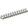 Image de OBO Bettermann 2056550 78 CE WS Domino de raccordement flexible: 16-16 mm² rigide: 16-16 mm² Nombre de pôles: 12 1 pc(s) blanc