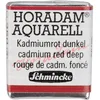 Image de Schmincke - HORADAM® AQUARELL - aquarelle d'artiste très fine, 350 rouge cadmium foncé, 14 350 044, 1/2 godet
