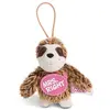Image de NICI 44854 Pendentif Paresseux avec Inscription Mrs. Right 8 cm avec Boucle Marron