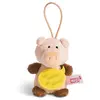 Image de Nici 44869 Pendentif en Forme de Cochon avec Inscription en Allemand Ich bringe Dir Glück 8 cm avec Boucle Rose/Marron