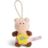 Image de NICI 44870 Pendentif en Forme de Cochon avec Inscription « Good Drive » 8 cm avec Boucle Rose/Marron
