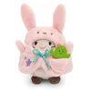 Image de NICI Peluche Chat Angy 8 cm avec Cactus & Costume Lapin en boîte Cadeau 8,5x6,5x10 cm Beige - Doudou, Mignon Jouet en Peluche à câliner et à Jouer, Une Excellente idée de Cadeau - 61141