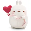 Image de NICI peluche MOLANG avec ballon en forme de coeur 24 cm en boîte cadeau blanc - Peluche douce, mignonne peluche à câliner, pour jouer, pour enfants et adultes, une excellente idée de cadeau - 61674