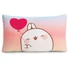 Image de NICI coussin MOLANG rectangulaire 43x25 cm coloré - Coussins en peluche doux pour les garçons, les filles, les bébés - idéal pour la maison, la maternelle ou en déplacement - 61677