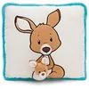 Image de NICI Coussin Kangourou avec bébé Kangourou 7cm 30x30cm Brun - Coussins en Peluche Doux pour Les garçons, Les Filles, Les bébés - idéal pour la Maison, la Maternelle ou en déplacement