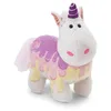 Image de NICI 61904 Licorne Sweety Rainbow en Peluche, Douce, Mignonne, pour Câliner Et Jouer, Excellente Idée De Cadeau, pour Enfants Et Adultes, 13 cm, Blanche