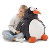 Image de NICI 62436 Pingouin Jorge Thunder en Peluche, 60 cm, Gris, Doux, Adorable Compagnon pour câlins et Jeux, Superbe idée Cadeau pour Enfants et Adultes