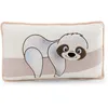 Image de 62446 Coussin au Motif de Paresseux Izzy Icetumbler, 43 x 25 cm, Douillet, Beige, pour Enfants et Adultes, pour la Maison, la Maternelle ou Les déplacements