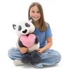 Image de NICI Panda Love avec coeur en Peluche, 50 cm, Noir, Doux, Adorable Compagnon pour câlins et Jeux, Superbe idée Cadeau pour Enfants et Adultes - 62611