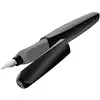 Image de Pelikan Twist Stylo-plume Noir avec 2 Cartouches d'encre Bleu