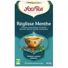 Image de YOGI   Réglisse Menthe Bio   Infusion Épicée Naturellement Sans Caféine   Mélange de Réglisse, Menthe poivrée & Cardamome   17 Sachets