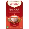 Image de YOGI TEA Bonne Nuit Rooibos Vanille Bio   Infusion Relaxante Sans Caféine   Rooibos Doux, Vanille Gourmande & Épices Ayurvédiques   Détente & Sommeil   17 Sachets