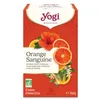 Image de YOGI   Orange Sanguine Bio   Infusion Bien-Être Sans Caféine   Mélange d’Orange, Hibiscus & Citronnelle   17 Sachets