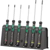 Image de Wera 2035/6 A 05118150001 Jeu de tournevis électronicien avec Rack 6 pièces Vert
