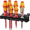 Image de Wera 160 i/165 i/7 Rack VDE Jeu de tournevis 7 pièces vis à fente, vis Pozidriv