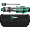 Image de Wera 05051025001 Kraftform Kompakt 26 avec pochette, 7 pièces, Noir/vert