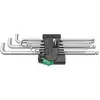 Image de Wera 950 PKLS/9 SM SB 6 pans intérieurs Jeu de clés mâles coudées 1.5 mm, 2 mm, 2.5 mm, 3 mm, 4 mm, 5 mm, 6 mm, 8 mm, 10 mm 9 pièces