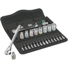 Image de Wera 8100 SA 8 Jeu Cliquet Zyklop Metal Avec Levier D'inversion, À Emmanchement 1/4", Métrique, 28 Pièces