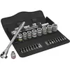 Image de Wera Zyklop Metal 8100 SB 7 Jeu de clés à douille métrique 3/8 (10 mm) 29 pièces 05004047001