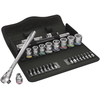 Image de Wera 8100 SB 8 Jeu Cliquet Zyklop Metal Avec Levier D'inversion, À Emmanchement 3/8", Métrique, 29 Pièces