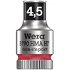 Image de Wera 05003718001 8790 Hma Hf Douille Zyklop à emmanchement 1/4", 4, 5 mm, Rouge