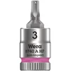 Image de Wera 05003332001 8740 A HF Douille-Embout Zyklop pour Vis à six pans creux, à emmanchement 1/4  avec fonction de retenue, 3, 0 x 28 mm, Rose Vif