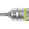 Image de Wera 8740 A 05003331001 6 pans intérieurs Douille-embout 2.5 mm 1/4 2.5 mm 1/4 (6.3 mm)
