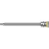 Image de Wera 05003334001 8740 A HF Douille-Embout Zyklop pour Vis à six pans creux, à emmanchement 1/4  avec fonction de retenue, 4, 0 x 100 mm, Jaune
