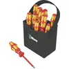 Image de Jeu de tournevis Wera Kraftform 2go 100 VDE 11 pièces vis à fente, vis Pozidriv, cruciforme Phillips, 6 pans intérieurs (TX)