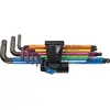 Image de 950/9 Hex-Plus Multicolour HF 1 Jeu de clés mâles coudées, syst. métrique, BlackLaser, avec fonction de retenue, 9 pièces