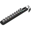 Image de Wera 05003880001 belt 1 Jeu de Douilles à carré Zyklop à emmanchement 1/4" avec fonction de retenue, Noir, Set de 10 pièces
