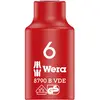 Image de Wera 05004950001 Douille Zyklop Vde 8790 B Isolée, Rouge, 6