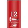 Image de Wera 05004956001 Douille Zyklop Vde 8790 B Isolée, Rouge, 12
