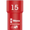Image de Wera 05004959001 Douille Zyklop Vde 8790 B Isolée, Rouge
