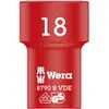Image de Wera 05004962001 Douille Zyklop Vde 8790 B Isolée, Rouge