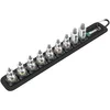 Image de Wera 05003972001 Belt B 3 Torx® Hf zyklop Jeu de Douille-Embouts Torx® 3/8" avec fonction de retenue, 9 pièces, Noir