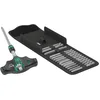 Image de Wera 05023471001 Kraftform Kompakt 400 RA Set 1, Porte-embouts à poignée en T avec fonction cliquet et jeu d'embouts, 17 pièces, Noir-vert