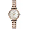 Image de Fossil Montre Carlie pour femme, mouvement à quartz trois aiguilles, ton or rose, bracelet en acier inoxydable