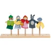 Image de Goki - 51898 - Assortiment de 4 Marionnettes à Doigt - Le Petit Chaperon Rouge