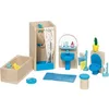 Image de Goki - 51903 - Mobilier de salle de bain pour maison de poupées - 17 pièces