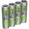 Image de Pile rechargeable LR6 (AA) NiMH Ansmann maxE HR06 1300 mAh 1.2 V 4 pc(s)