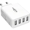 Image de ANSMANN 4-Port USB Charger 30 W - Chargeur USB avec contrôle de charge intelligent pour smartphone, tablette, GoPro, e-book Reader, etc