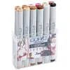 Image de COPIC Sketch Lot de 12 Marqueurs de dessin Couleurs Portraits 21075705