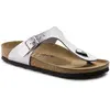 Image de Birkenstock Gizeh Silver slippers dames (S)