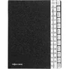 Image de Pagna 24441-04 Classeur de bureau 44 intercalaires en carton rigide Noir Dos flexible 3 trous Onglets 1-2 + 1-12 Jan-Dec