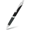 Image de ONLINE stylo bille Sporty Noir, aluminium, rétractable, recharge internationale de grande capacité, indélébile, écriture bleue, clip métallique