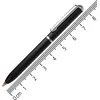 Image de Online stylo bille Mini Portemonnaie Noir, rétractable, recharge standard D1 bleu, indélébile, petit stylo à bille - seulement 8 cm