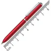 Image de ONLINE stylo bille Mini Portemonnaie Rouge, rétractable, recharge standard D1 bleu, indélébile, petit stylo à bille - seulement 8 cm
